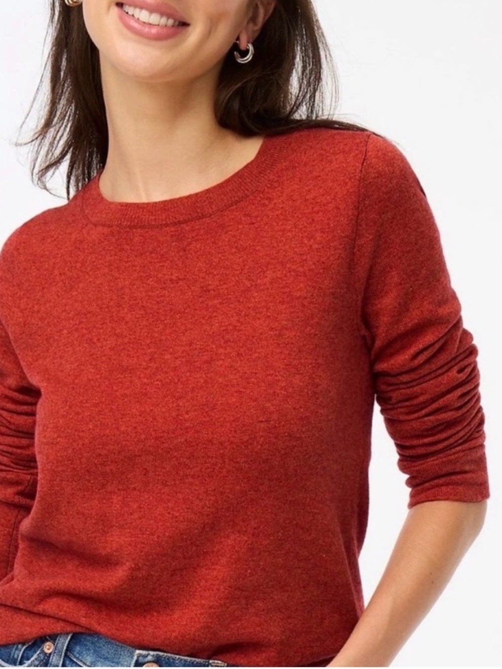 Women’s Crewneck Teddie Rust Orange